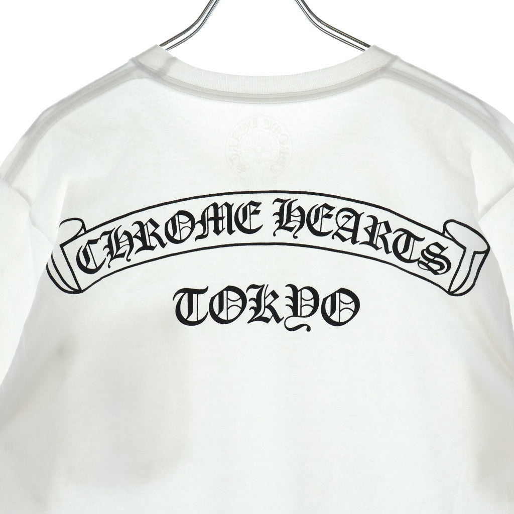 CHROME HEARTS(クロムハーツ) Scroll Label S/S 東京限定 バックスクロールラベルプリント 半袖Tシャツカットソー ホワイト