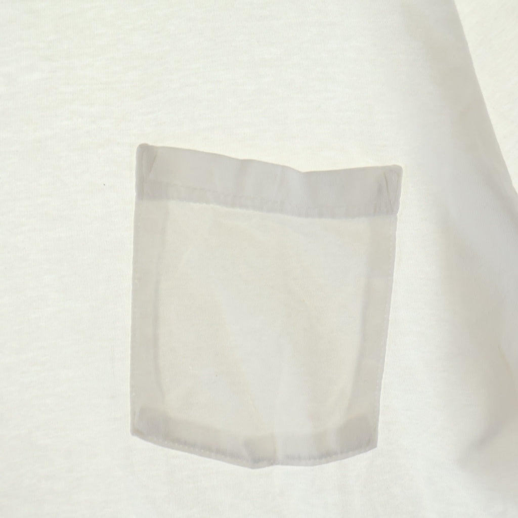 CHROME HEARTS(クロムハーツ) Neck Logo S/S ネックロゴ バックスクロールラベルプリント 半袖Tシャツカットソー ホワイト