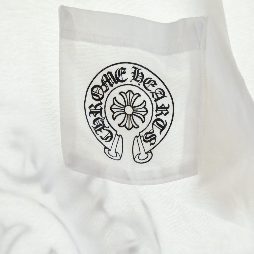 CHROME HEARTS(クロムハーツ) BEIJING S/S 北京限定 バックホースシュープリント 半袖Tシャツカットソー ホワイト