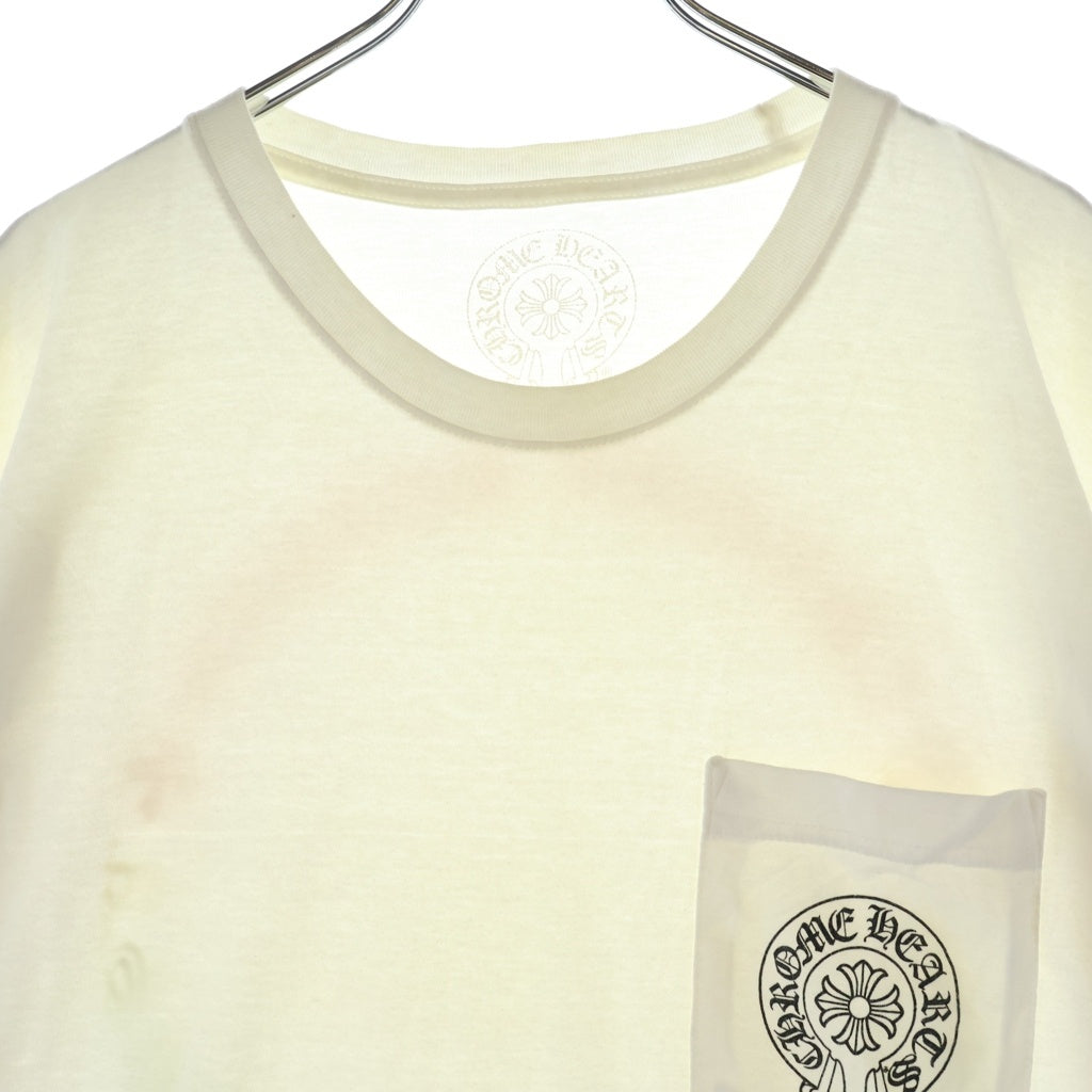 CHROME HEARTS(クロムハーツ) BACK GRAD CIRCLE LOGO TEE バック グラデーション サークルロゴ クルーネック半袖Tシャツ カットソー ホワイト