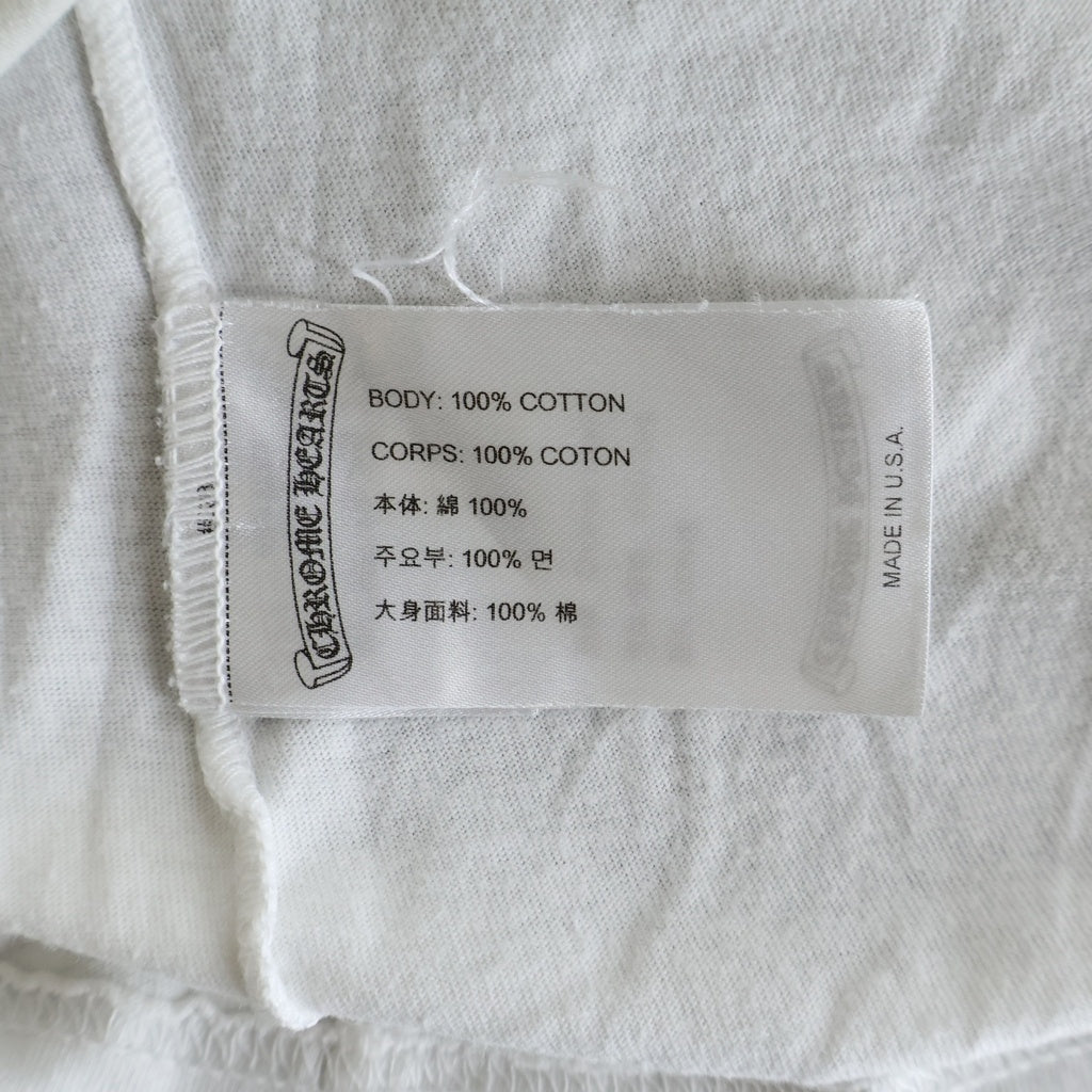 CHROME HEARTS(クロムハーツ) BACK GRAD CIRCLE LOGO TEE バック グラデーション サークルロゴ クルーネック半袖Tシャツ カットソー ホワイト