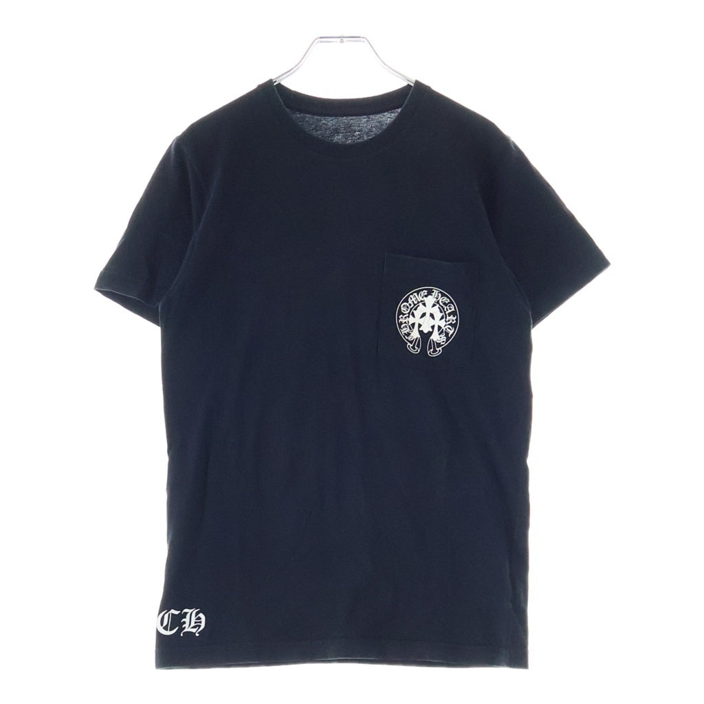 CHROME HEARTS(クロムハーツ) TRIPLE CROSS S/S バックトリプルクロスプリント 半袖Tシャツカットソー ブラック