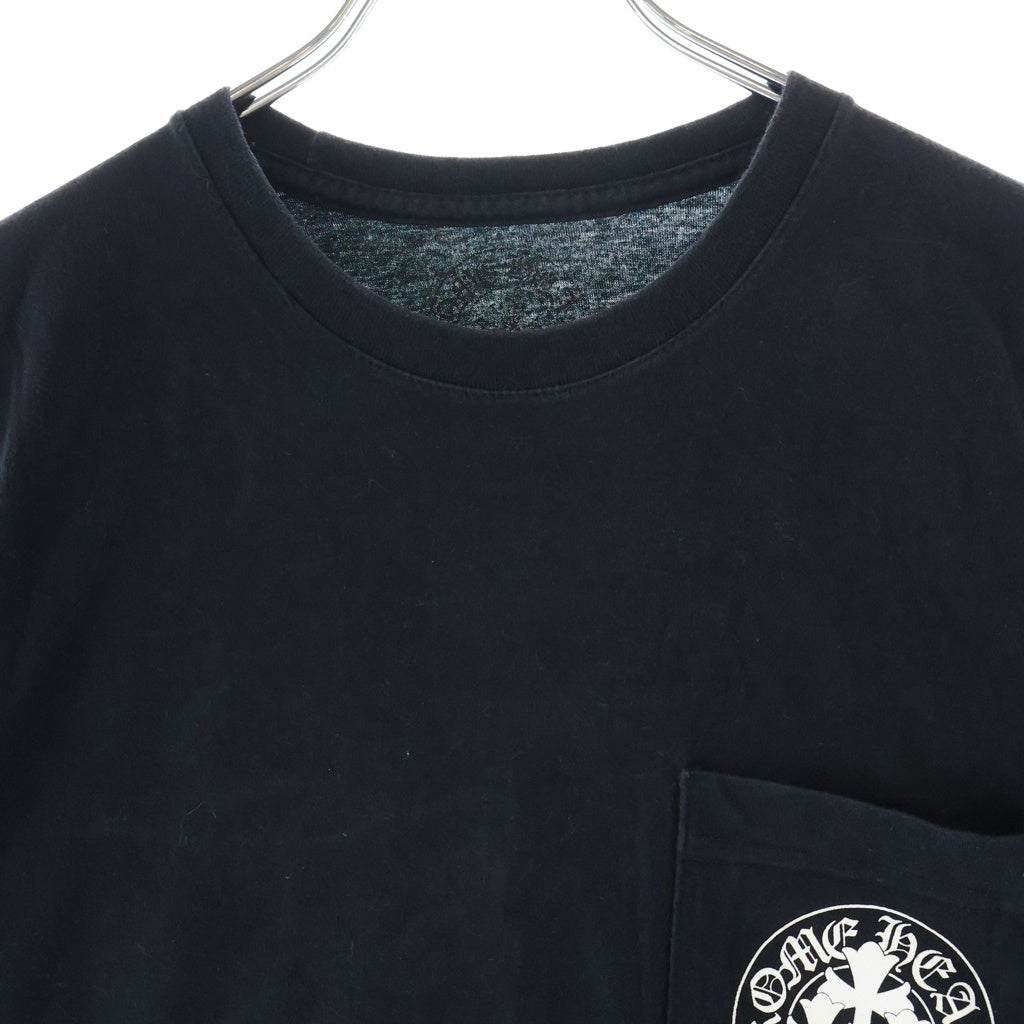 CHROME HEARTS(クロムハーツ) TRIPLE CROSS S/S バックトリプルクロスプリント 半袖Tシャツカットソー ブラック
