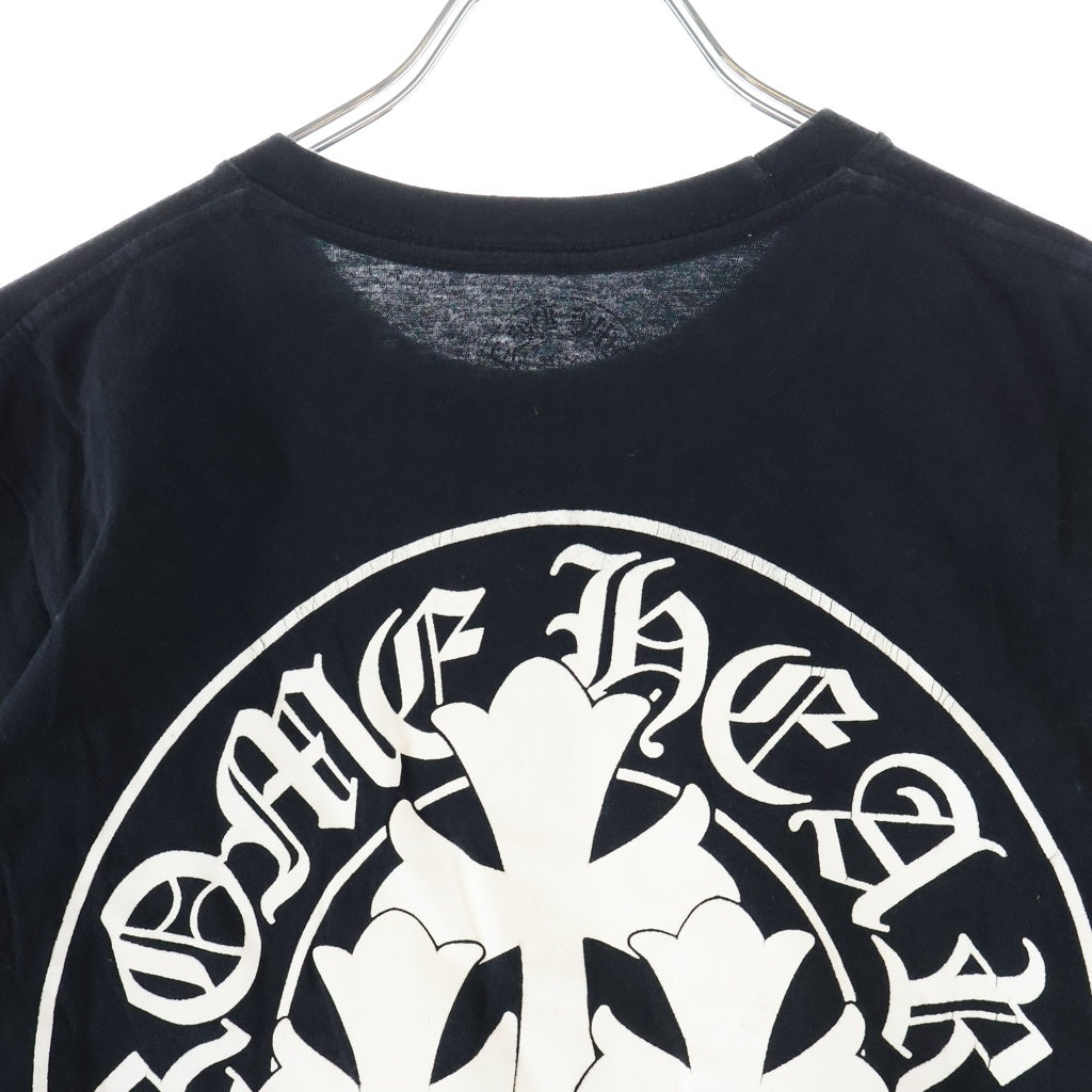 CHROME HEARTS(クロムハーツ) TRIPLE CROSS S/S バックトリプルクロスプリント 半袖Tシャツカットソー ブラック