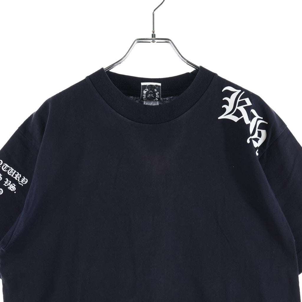 CHROME HEARTS(クロムハーツ) OLD ×KYOSUKE 21st CENTURY BOOWYS VS HIMURO S/S TEE オールド ×氷室京介 ボウイVSヒムロ プリント半袖Tシャツ ブラック