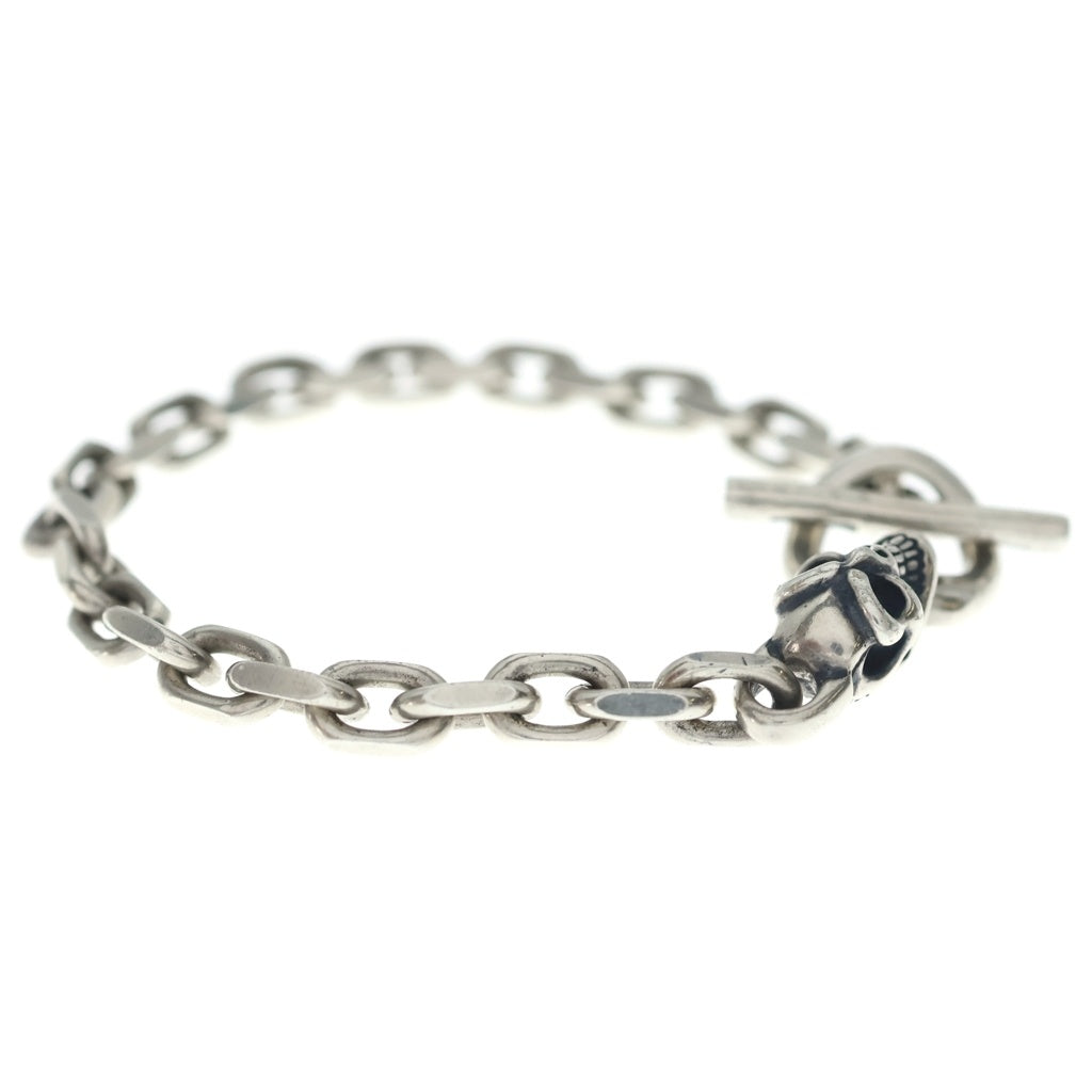 Bill Wall Leather/BWL(ビルウォールレザー) SQUARE CHAIN LINK グッドラックスカル スクエアリンクチェーン ブレスレット シルバー