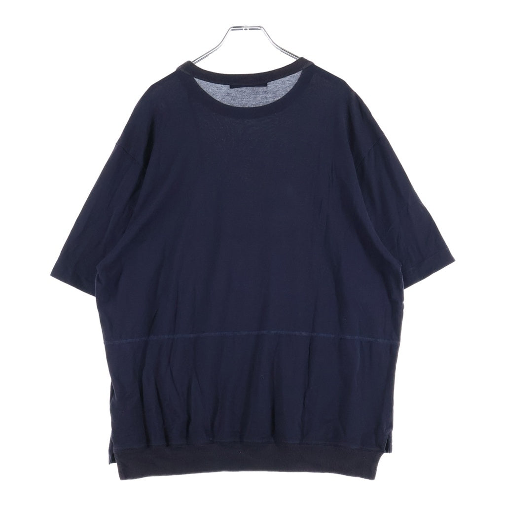 LOUIS VUITTON(ルイヴィトン) 18AW Printed Patchwork Oversize Tee パッチワークプリント オーバーサイズ半袖Tシャツ ネイビー RM182M FMB HFY06W