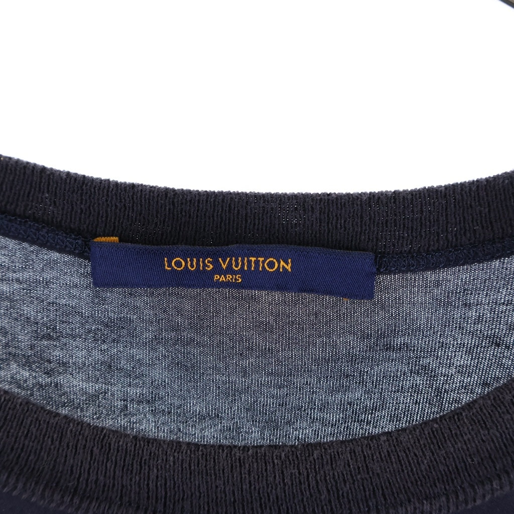 LOUIS VUITTON(ルイヴィトン) 18AW Printed Patchwork Oversize Tee パッチワークプリント オーバーサイズ半袖Tシャツ ネイビー RM182M FMB HFY06W