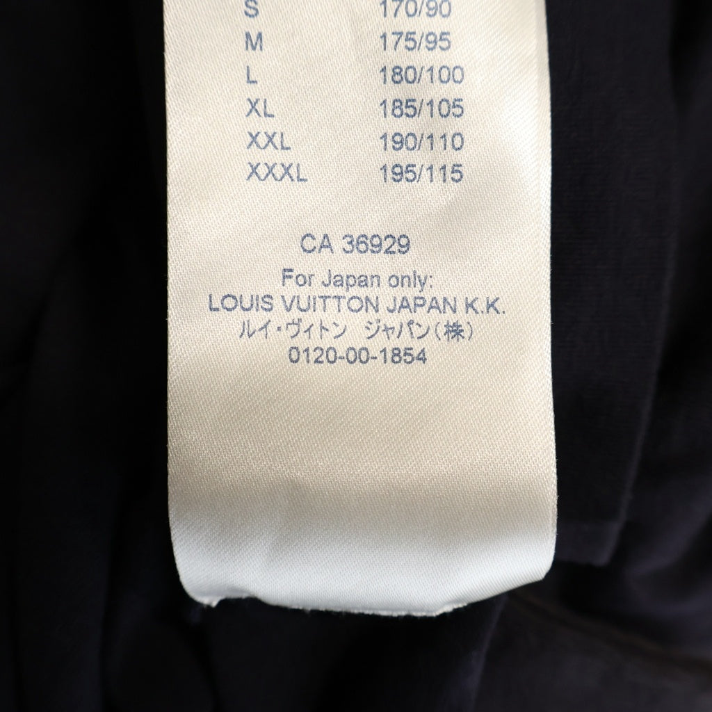 LOUIS VUITTON(ルイヴィトン) 18AW Printed Patchwork Oversize Tee パッチワークプリント オーバーサイズ半袖Tシャツ ネイビー RM182M FMB HFY06W