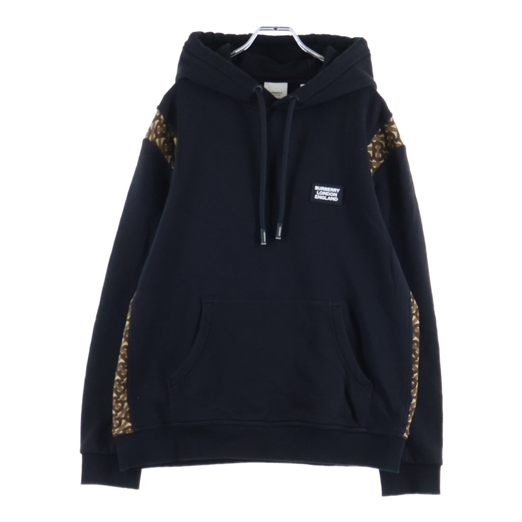 BURBERRY(バーバリー) B SIDELINE HOODIE サイドラインロゴプルオーバーパーカー ブラック 8031600