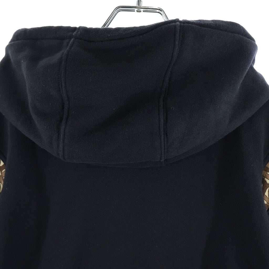 BURBERRY(バーバリー) B SIDELINE HOODIE サイドラインロゴプルオーバーパーカー ブラック 8031600