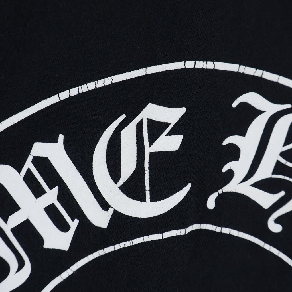 CHROME HEARTS(クロムハーツ) DBL FLRL FUCKYOU L/S TEE ダブルフローラルプリント長袖Tシャツ ブラック/ホワイト