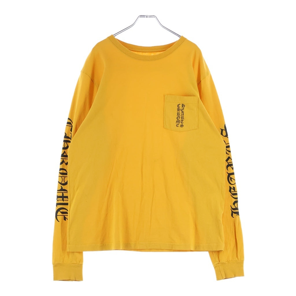 CHROME HEARTS(クロムハーツ) Mustard Arm Logo L/S Tee アームロゴ クルーネック長袖Tシャツ マスタード イエロー