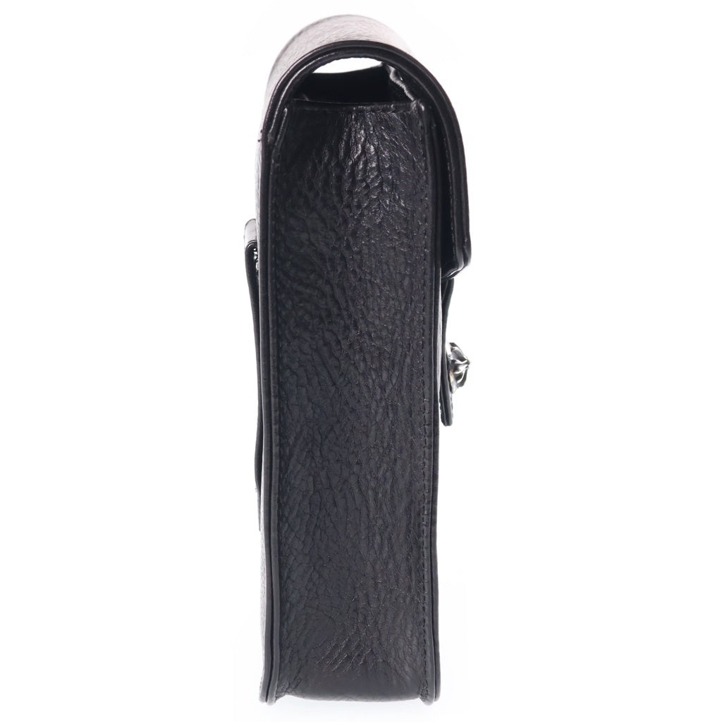 CHROME HEARTS(クロムハーツ) OLD LRG CIGARETTE CASE オールド ラージ シガレットケース クロスボールボタン 煙草入れ ブラック/シルバー レディース