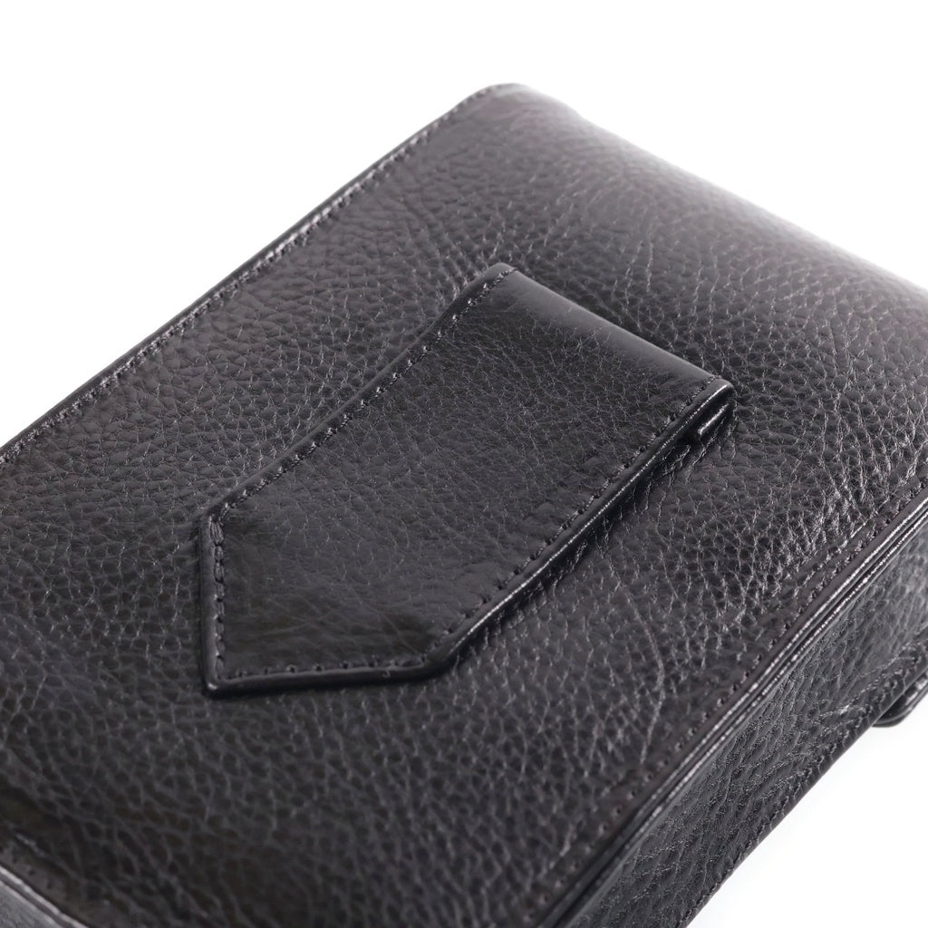 CHROME HEARTS(クロムハーツ) OLD LRG CIGARETTE CASE オールド ラージ シガレットケース クロスボールボタン 煙草入れ ブラック/シルバー レディース