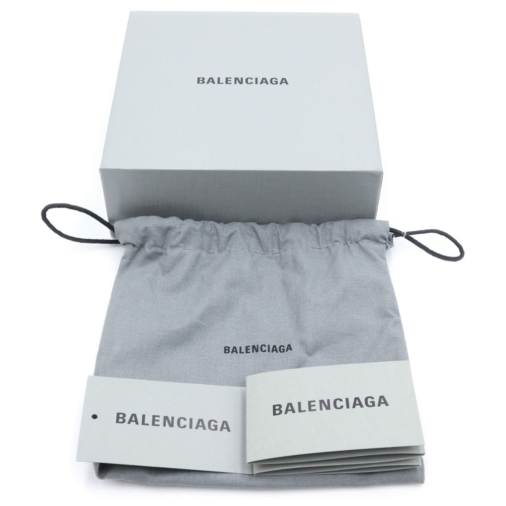 BALENCIAGA(バレンシアガ) BBロゴバックルレザーベルト 674171 ブラック/シルバー