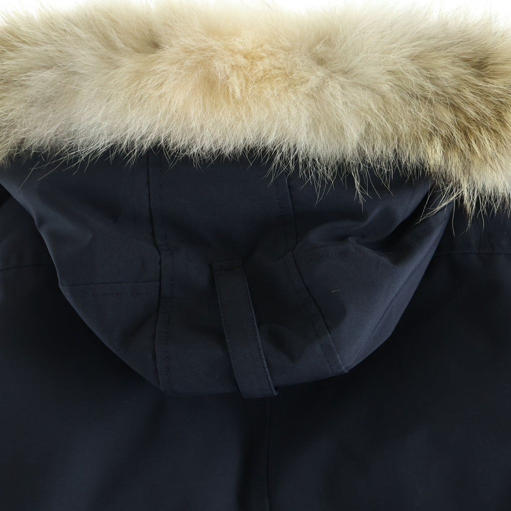 CANADA GOOSE(カナダグース) JASPER ロゴワッペン ファーフードダウンジャケット ブラック 68F8490