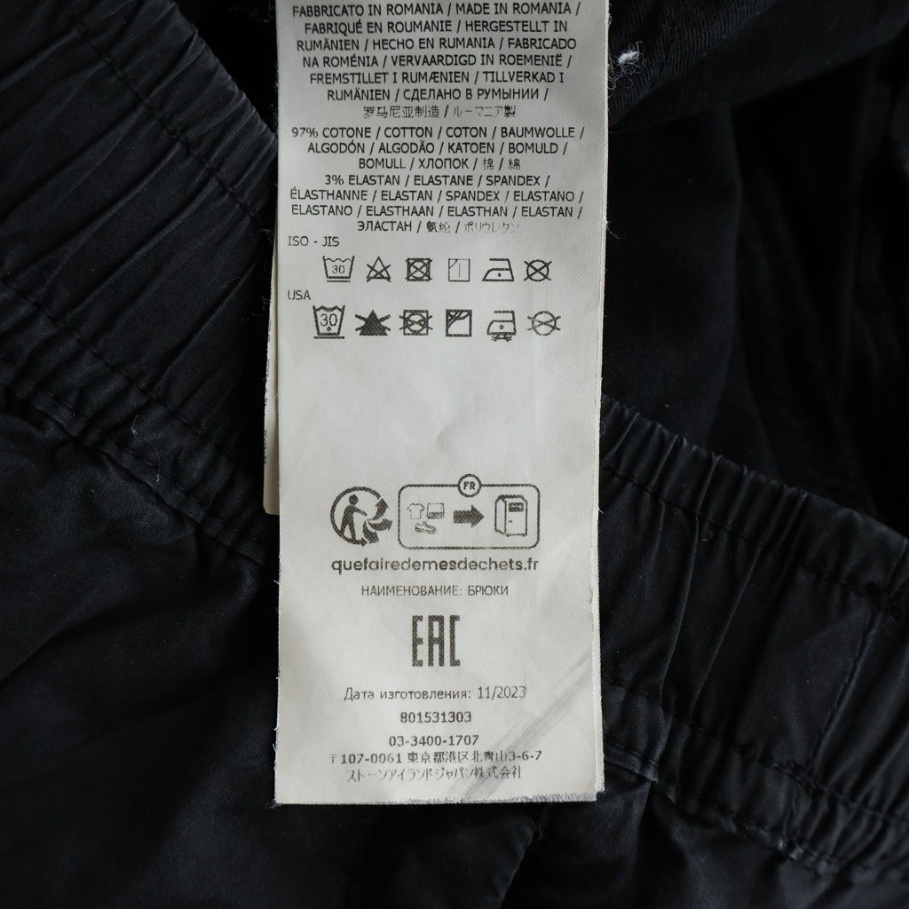 STONE ISLAND(ストーンアイランド) Cargo Pants ロゴワッペン カーゴパンツ ブラック 801531303