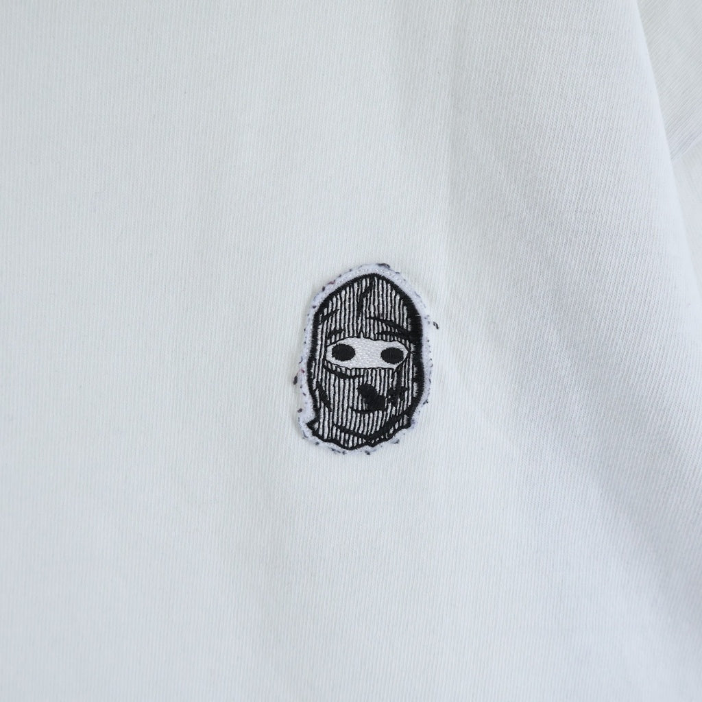 cvtvlist(カタリスト) CREW S/S TEE 2101090307 ロゴワッペン付き クルーネック半袖Tシャツ ホワイト