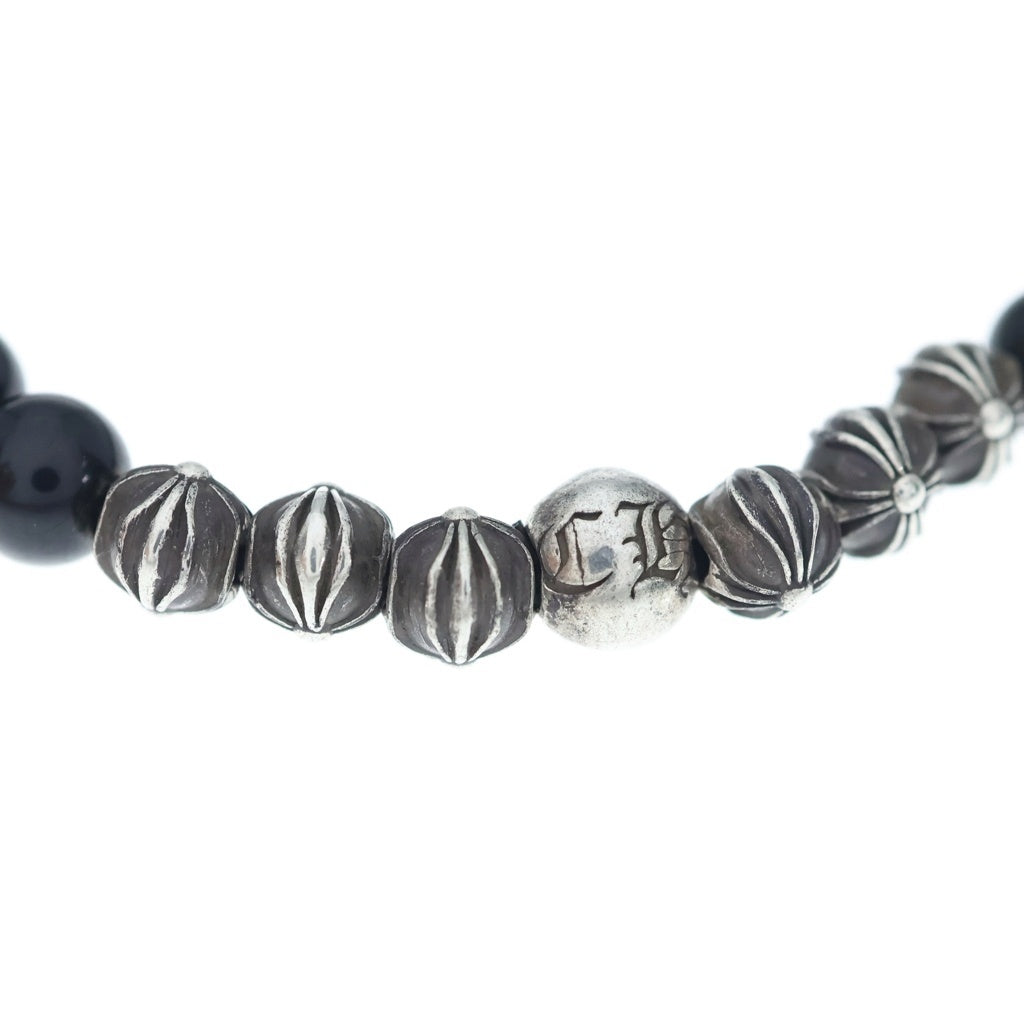 CHROME HEARTS(クロムハーツ) 6mm BEAD ビーズ ブレスレット シルバー/ブラック
