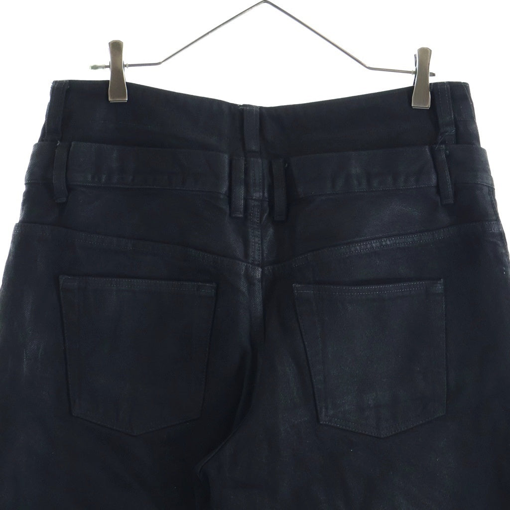 FILTH(フィルス) 25SS DOUBLE LAYERED BAGGY DENIM ダブルレイヤードバギーデニムパンツ ブラック