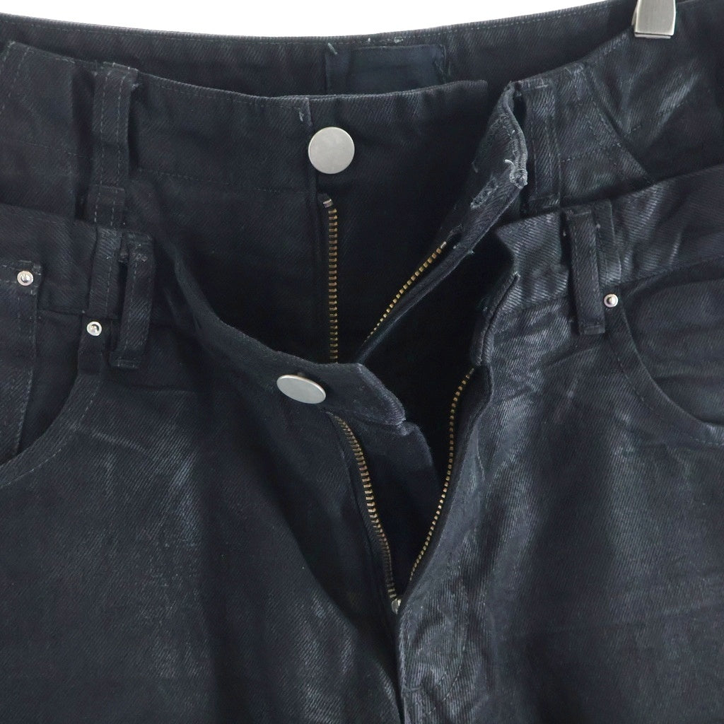 FILTH(フィルス) 25SS DOUBLE LAYERED BAGGY DENIM ダブルレイヤードバギーデニムパンツ ブラック
