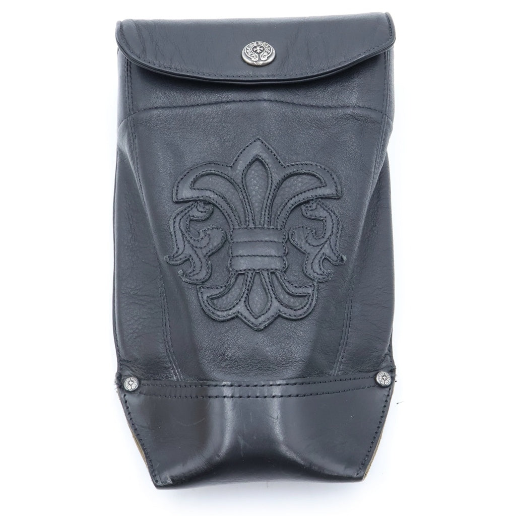 CHROME HEARTS(クロムハーツ) Shovel Leather Case シャベル スコップ フレアパッチレザーケース イエロー/ブラック