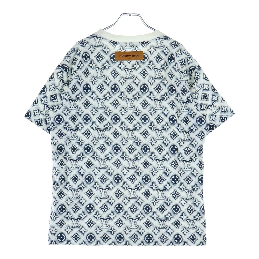 LOUIS VUITTON(ルイヴィトン) 24SS モノグラムクルーネック半袖Tシャツ カットソー ホワイト/ブラック RM241MM NPG HPY15W