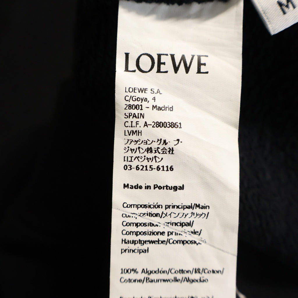LOEWE(ロエベ) REGULAR FIT SWEATSHIRT H526Y24J26 レギュラーフィット クルーネックスウェット ロゴ刺繍 ブラック