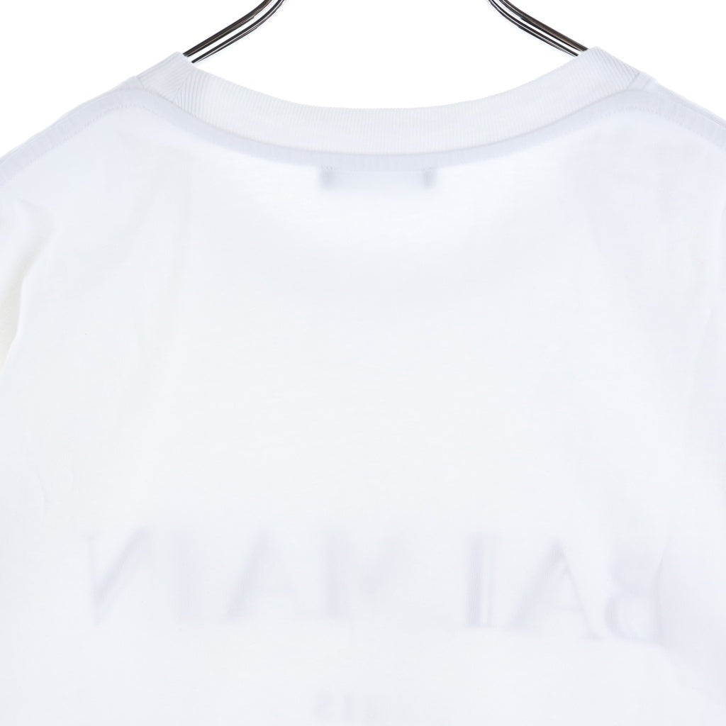 BALMAIN(バルマン) LOGO PRINT CREW NECK TEE ロゴ プリント クルーネック Tシャツ FH2EG000BD28 ホワイト