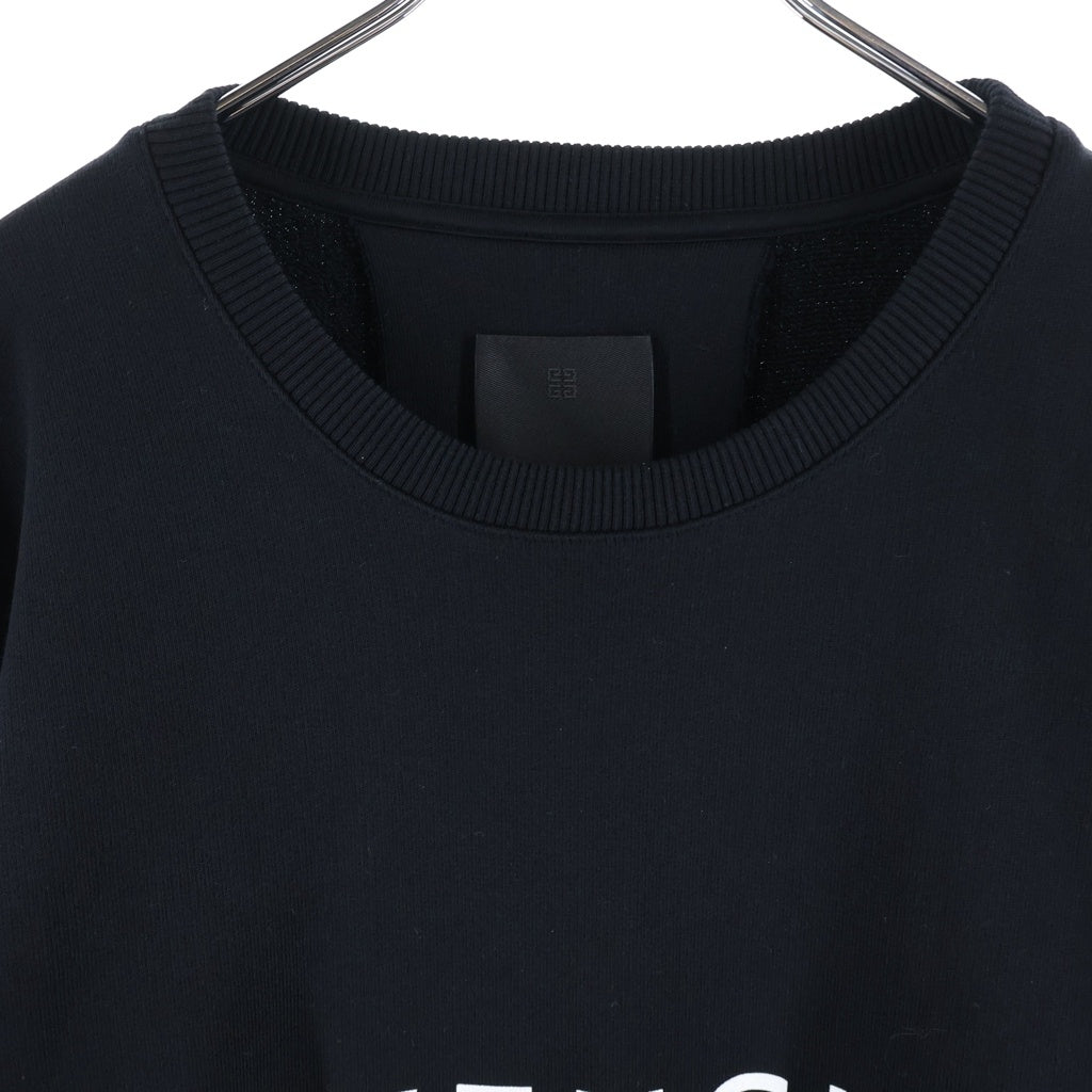 GIVENCHY(ジバンシィ) LOGO SLIM FIT ロゴプリント スリムフィット クルーネック 長袖スウェット ホワイト BMJ0HA3YAC