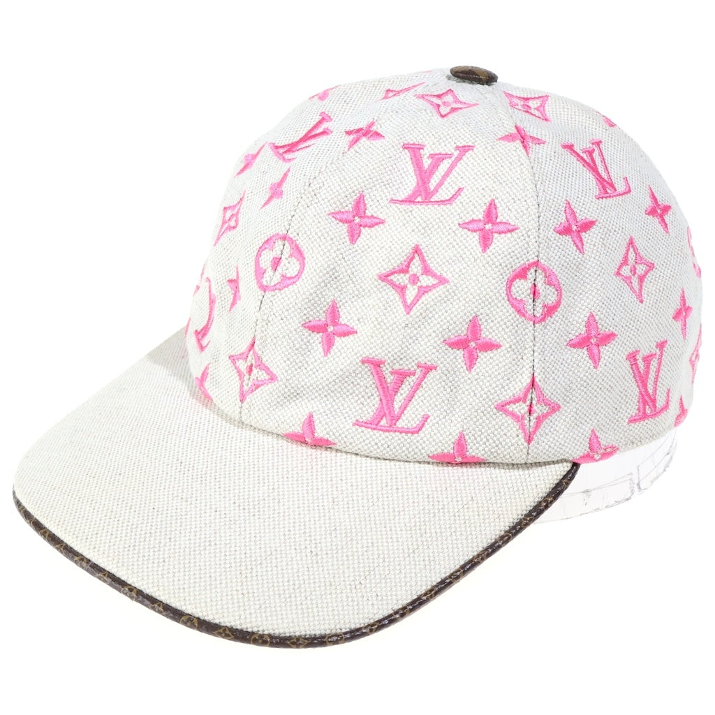 LOUIS VUITTON(ルイヴィトン) スターボード モノグラム ベースボールキャップ M76717 ホワイト レディース