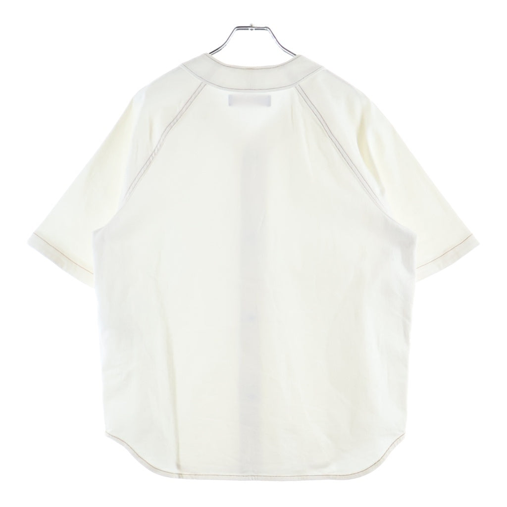 LOUIS VUITTON(ルイヴィトン) エンボスモノグラムベースボールシャツ HMS45WE53 ホワイト