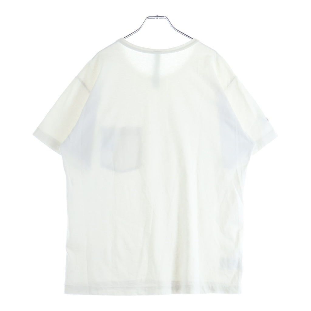 CHROME HEARTS(クロムハーツ) Y NOT Vertical Logo Cross Embroidery S/S Tee ワイノット バーティカルロゴ クロス刺繍半袖Tシャツ ホワイト