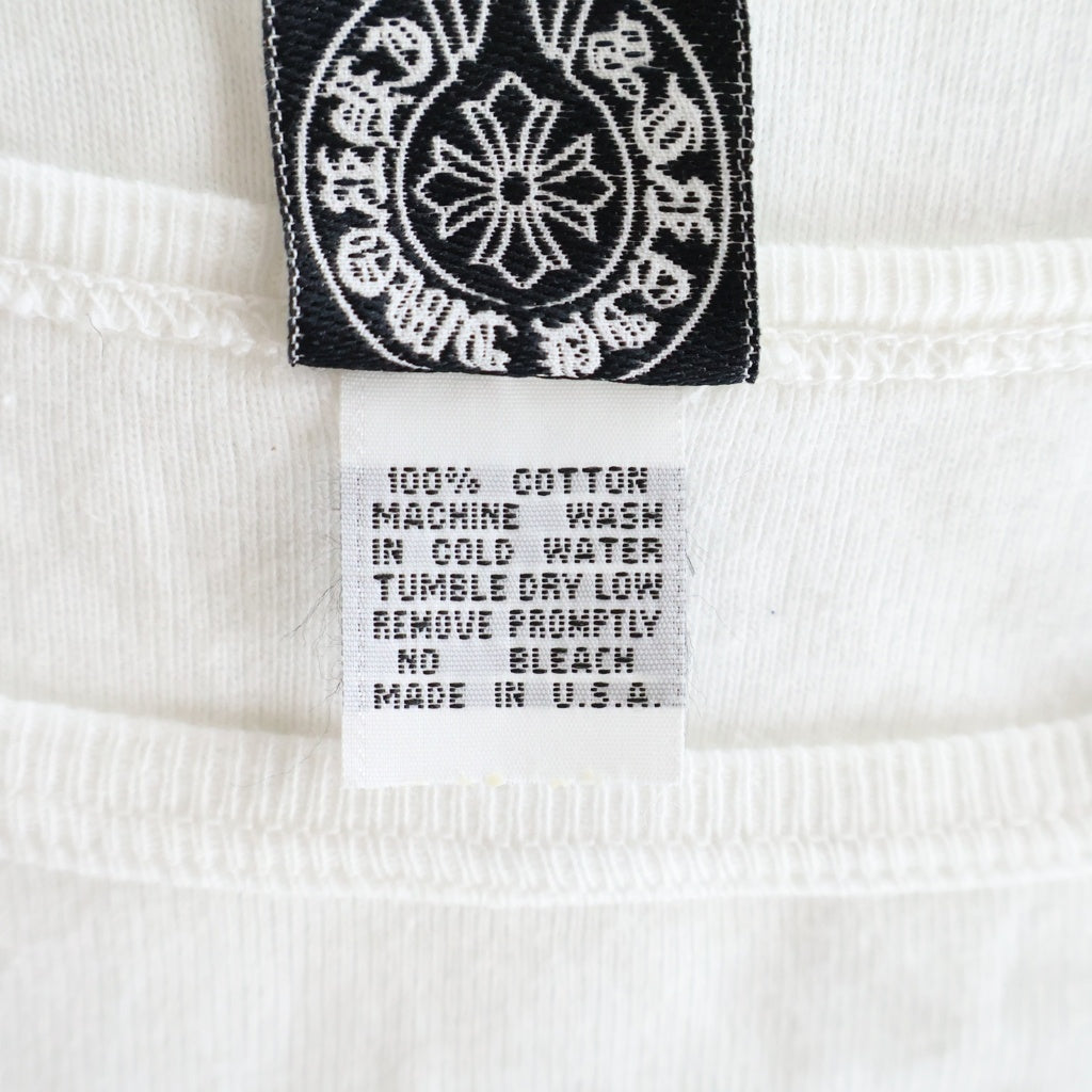 CHROME HEARTS(クロムハーツ) OLD Vinedagger S/S Tee オールド ヴァインダガー刺繍半袖Tシャツ ホワイト レディース