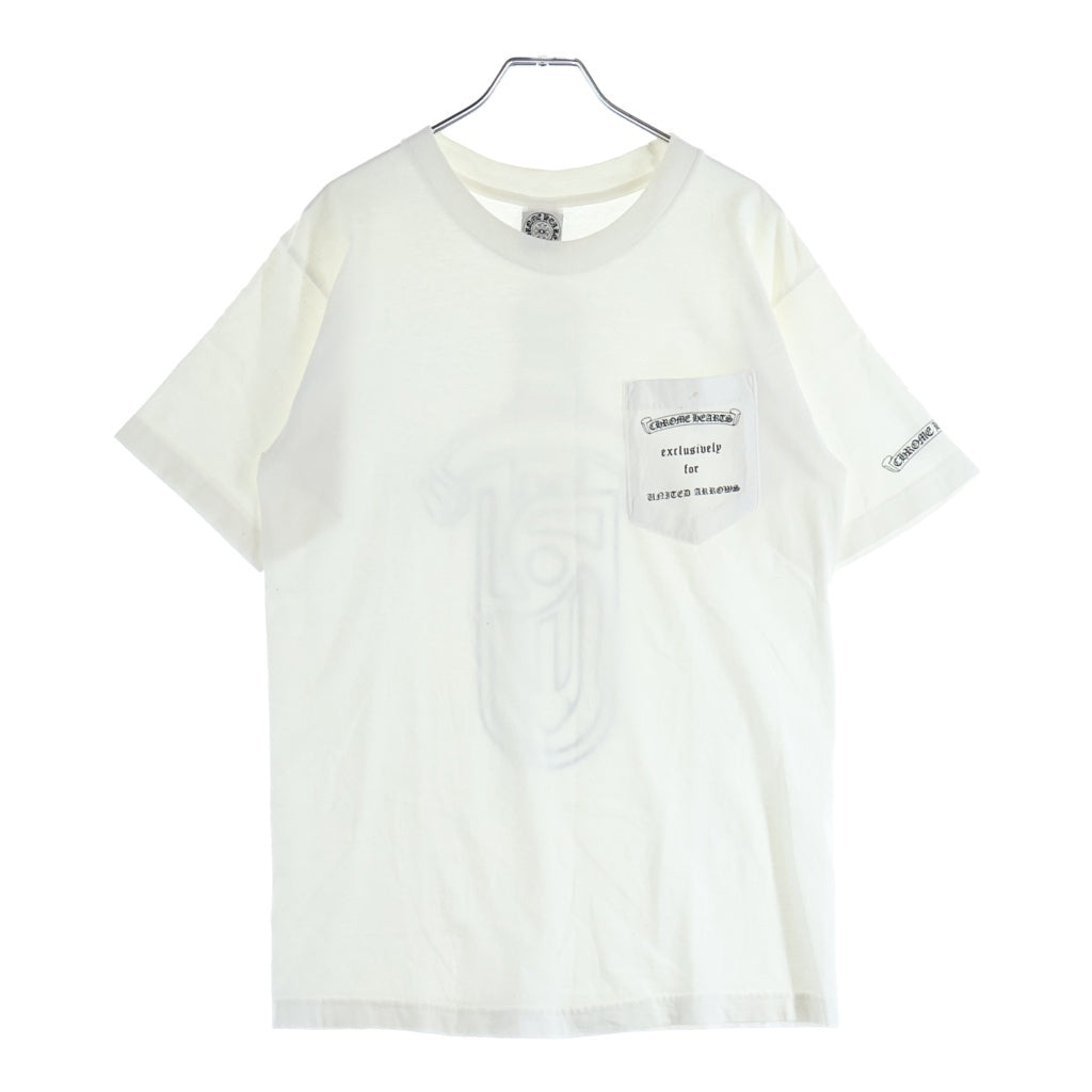 CHROME HEARTS(クロムハーツ) OLD UNITED ARROWS DAGGER S/S TEE オールド ユナイテッドアローズ ダガー半袖Tシャツ ホワイト/ブラック