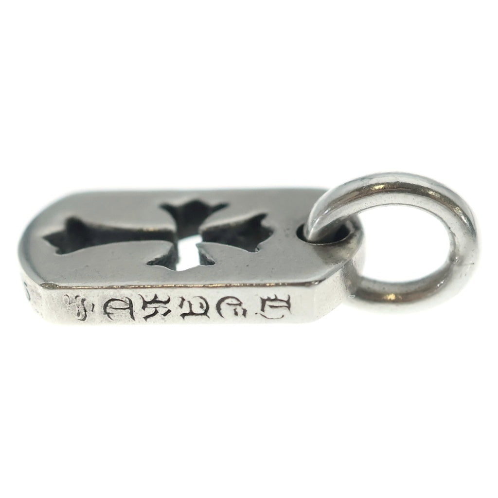 CHROME HEARTS(クロムハーツ) DT TNY CO CRS タイニーカットアウトクロスドッグタグ チャーム ペンダントトップ シルバー