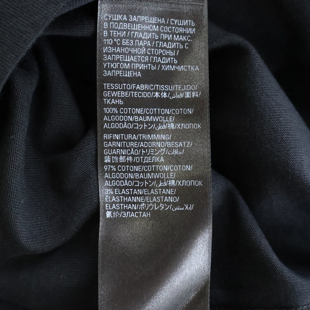 BALENCIAGA(バレンシアガ) Darkwave ダークウェーブ メタルロゴプリント 半袖Tシャツカットソー ブラック 739028 TPVN5