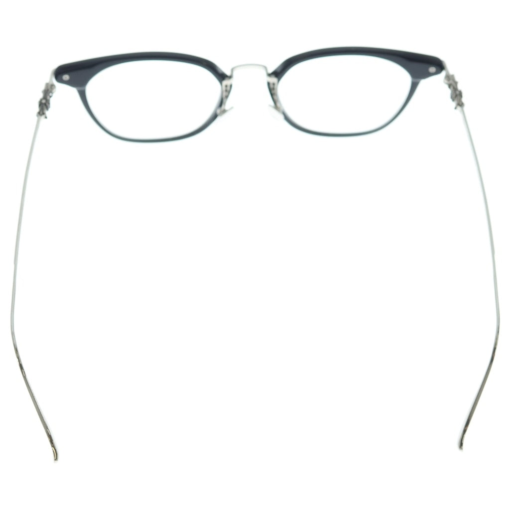 CHROME HEARTS(クロムハーツ) SHAGASS シャガス CHクロス ダイヤ入り ウェリントン アイウェア 眼鏡 ブラック/シルバー
