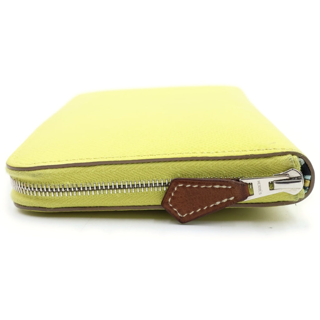 HERMES(エルメス) AZAP SILKIN LONG アザップ シルクイン ロング ラウンドジップウォレット C刻印 イエロー