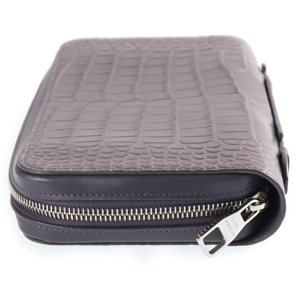 LOUIS VUITTON(ルイヴィトン) ジッピーウォレットXL クロコダイル エキゾチックレザー N96188 グレー