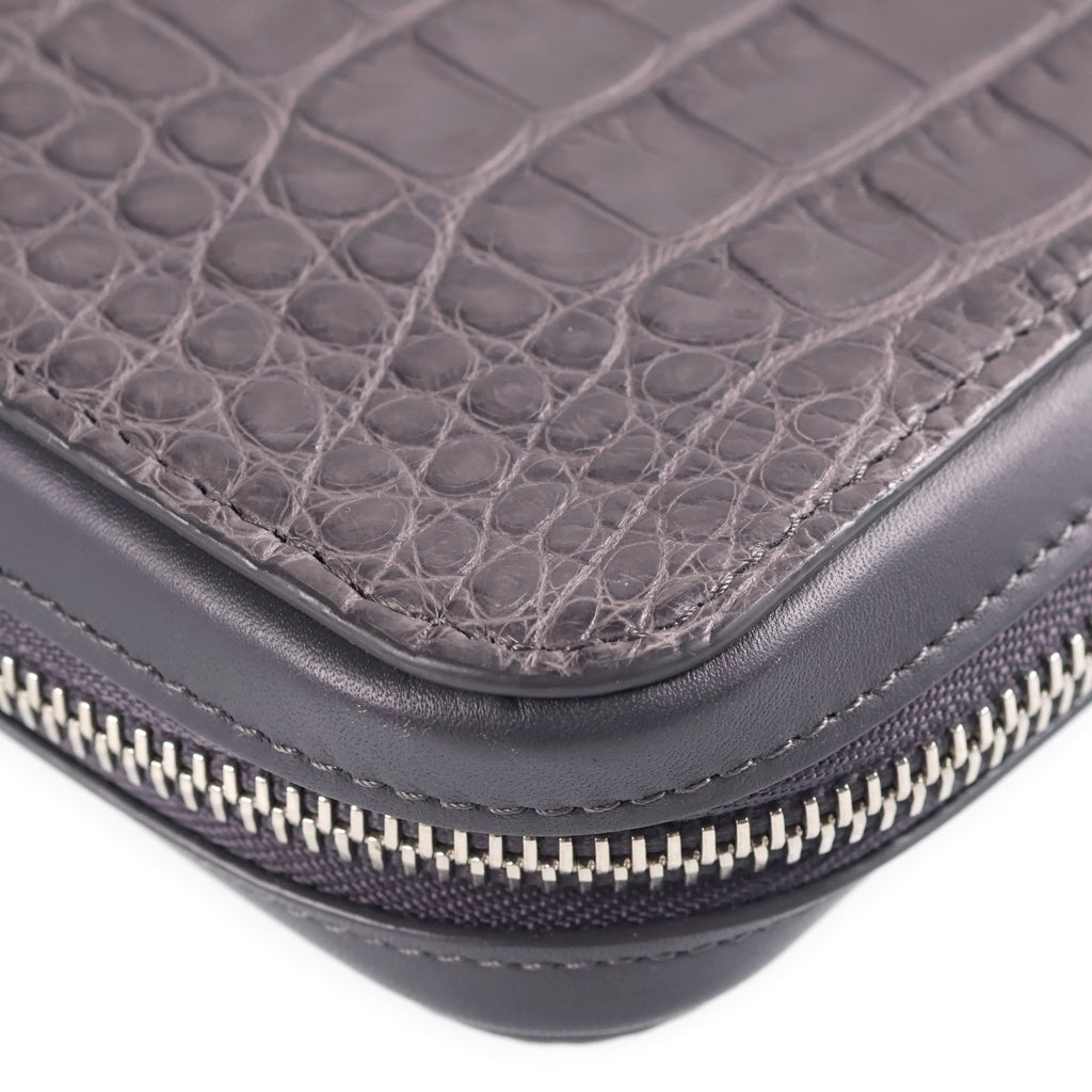LOUIS VUITTON(ルイヴィトン) ジッピーウォレットXL クロコダイル エキゾチックレザー N96188 グレー