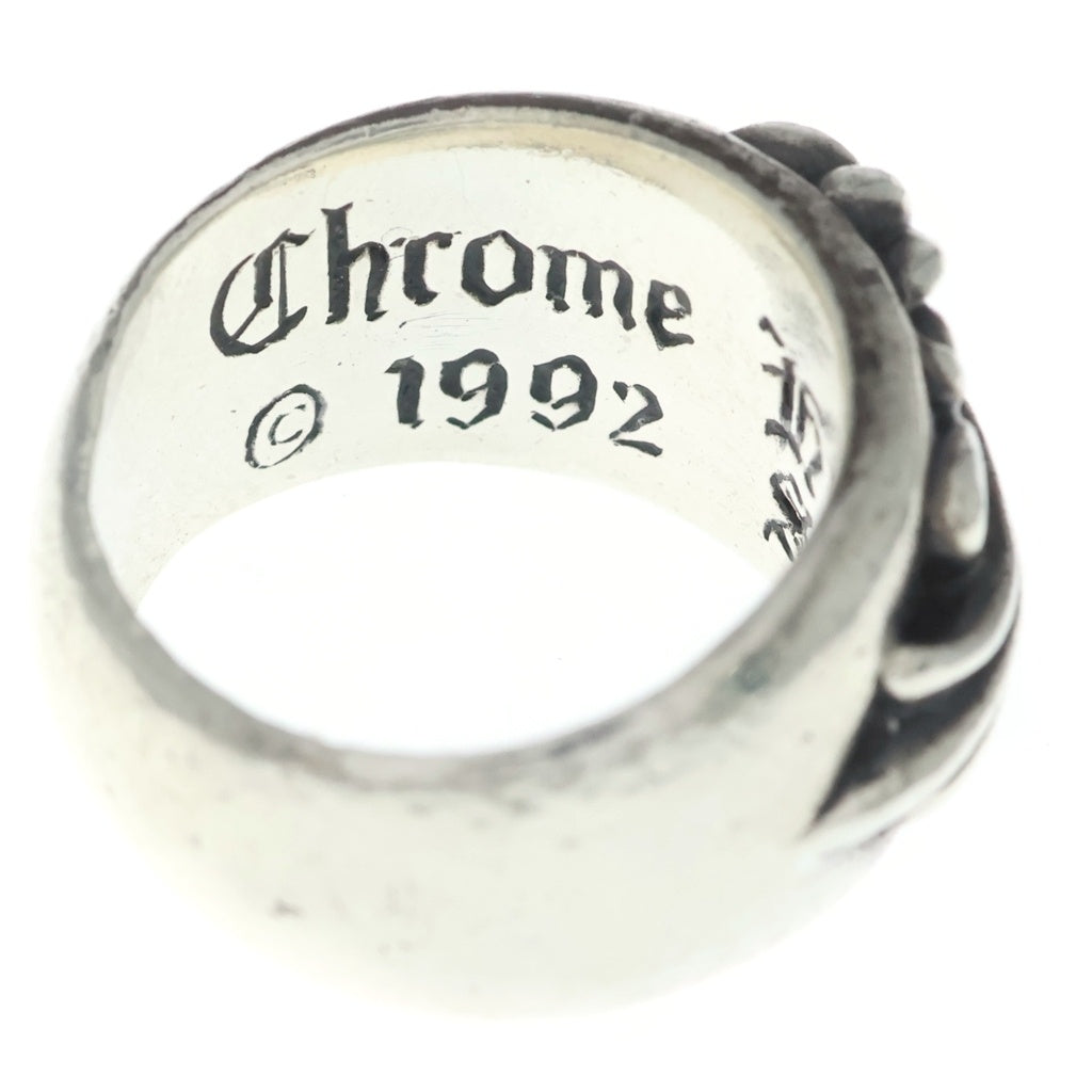 CHROME HEARTS(クロムハーツ) FLRL CRS アフター 1RBY フローラルクロス アフター1ルビー リング シルバー