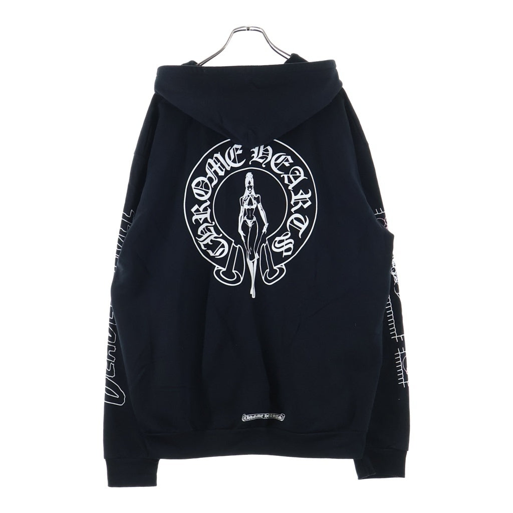 CHROME HEARTS(クロムハーツ) 26SS DEADLY DOLL SWTSHRT ZIP HOODIE デッドリードール ジップフーディー スウェットパーカー ブラック