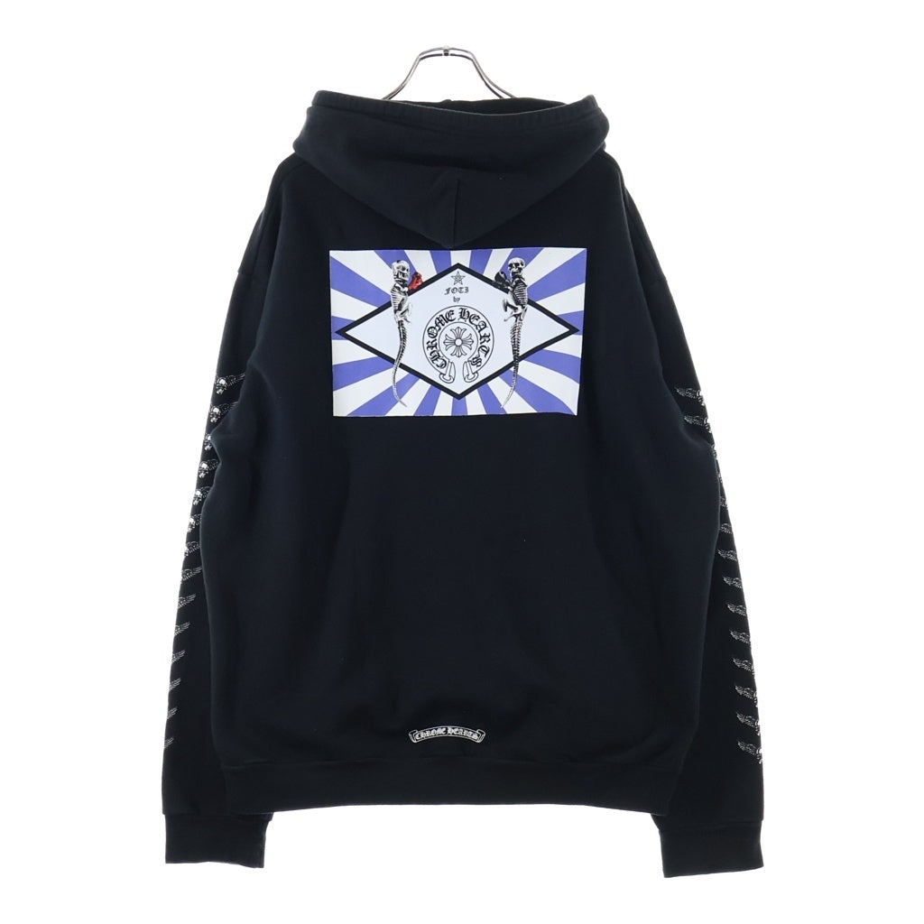 CHROME HEARTS(クロムハーツ) FOTI HD ZIP フォティ 両面プリント スウェット ジップアップパーカー ブラック