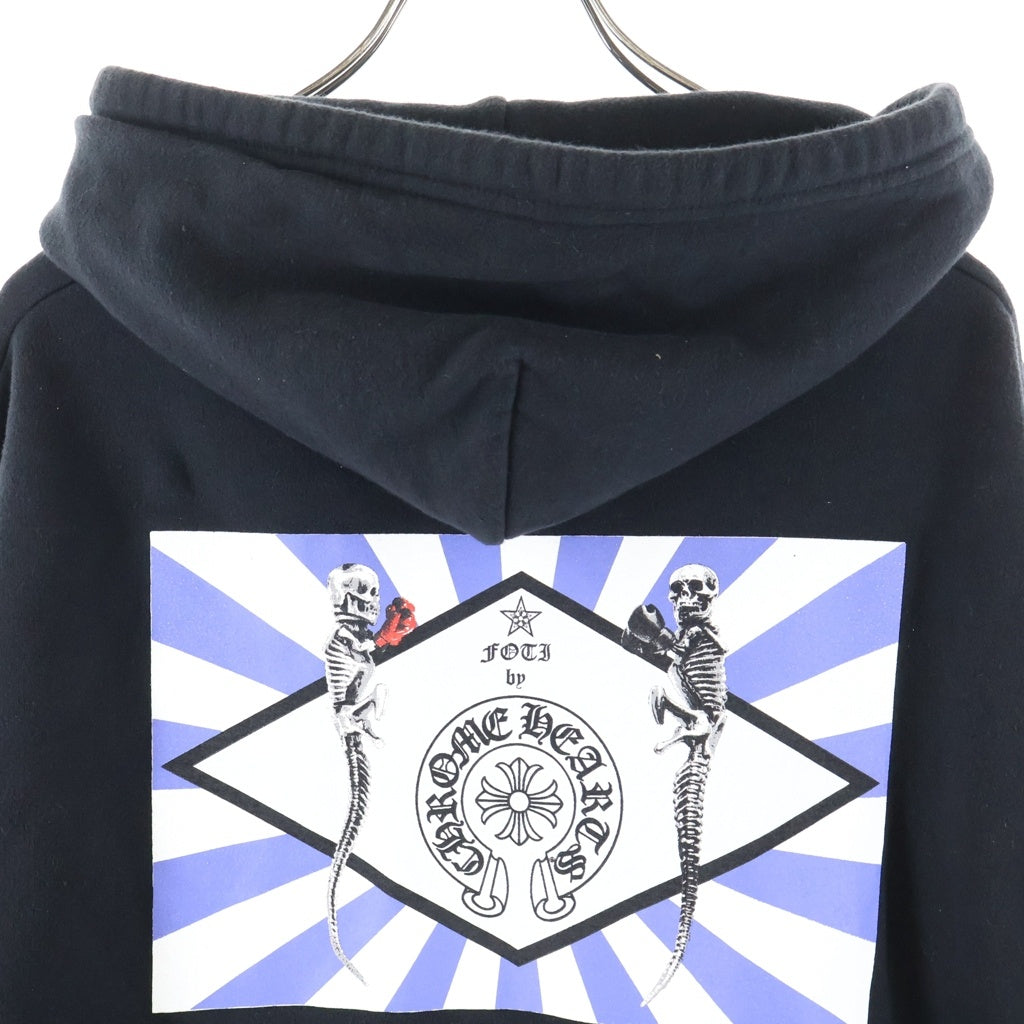 CHROME HEARTS(クロムハーツ) FOTI HD ZIP フォティ 両面プリント スウェット ジップアップパーカー ブラック