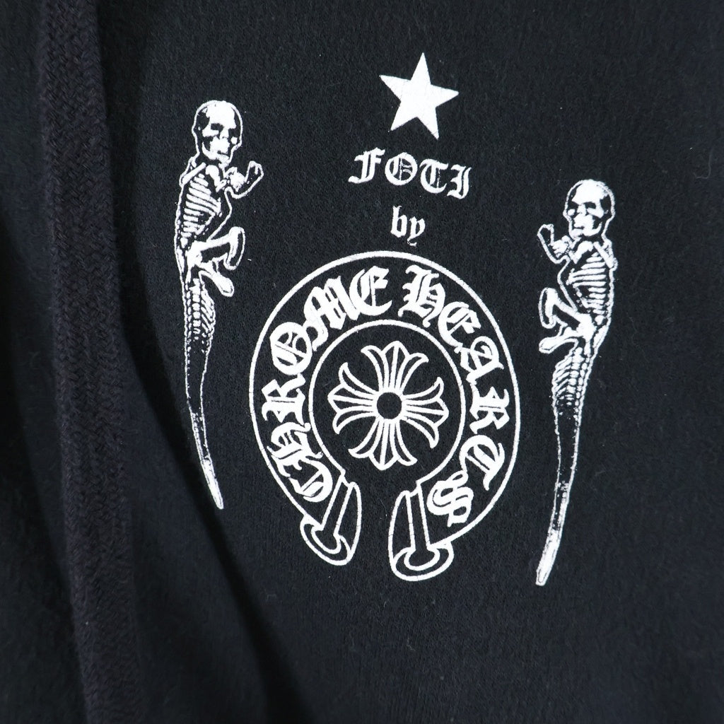 CHROME HEARTS(クロムハーツ) FOTI HD ZIP フォティ 両面プリント スウェット ジップアップパーカー ブラック