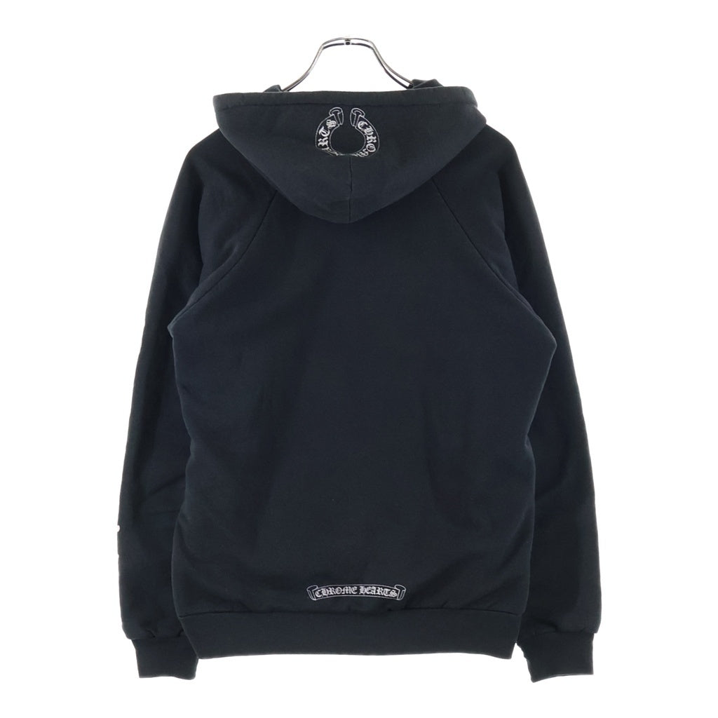 CHROME HEARTS(クロムハーツ) OLD VINE DAGGER SWTSHRT HD オールド 裏地サーマル CHアーム ヴァインダガープリントフーディ スウェットパーカー ブラック