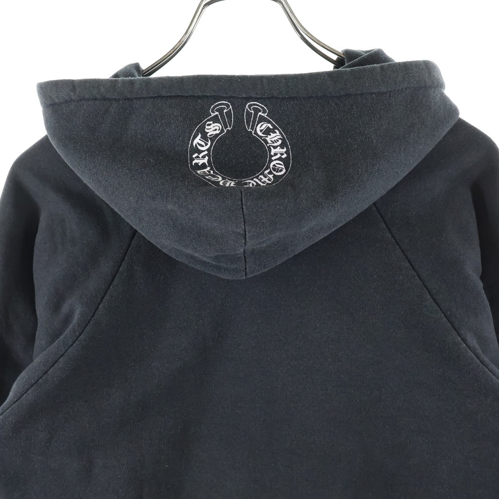 CHROME HEARTS(クロムハーツ) OLD VINE DAGGER SWTSHRT HD オールド 裏地サーマル CHアーム ヴァインダガープリントフーディ スウェットパーカー ブラック