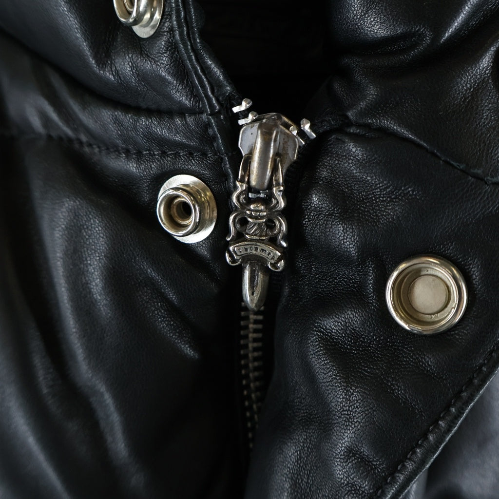 CHROME HEARTS(クロムハーツ) CH Plus Stiff Down Vest CHプラス スティッフ ダガージップダウンベスト ブラック